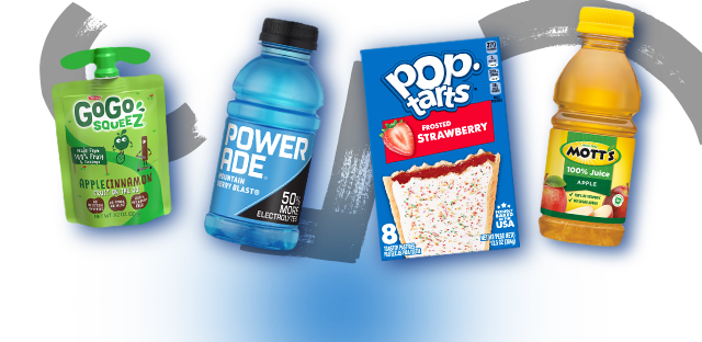 Box of Kool-Aid Jammers next to a box of Ziploc bags, a box of Go Go Squeeze Yogurtz, and a pack of Ritz crackers.