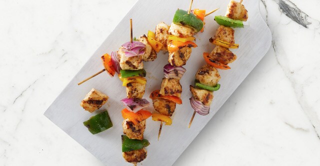 Spicy Mustard Chicken Skewers