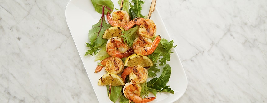 Lemon Pepper Shrimp Skewers
