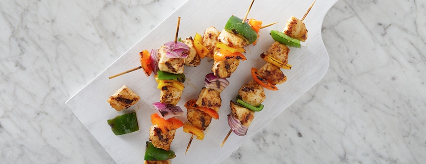 Spicy Mustard Chicken Skewers