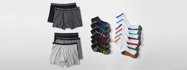 underwear and socks
