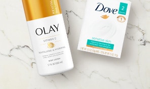 body wash and lotions