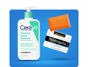 Face Wash. Gentle skin cleansing, plus wipes and makeup.
