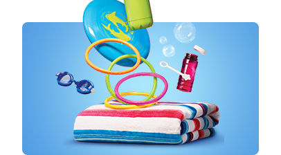 Outdoor essentials. Everything for fun in the sun.