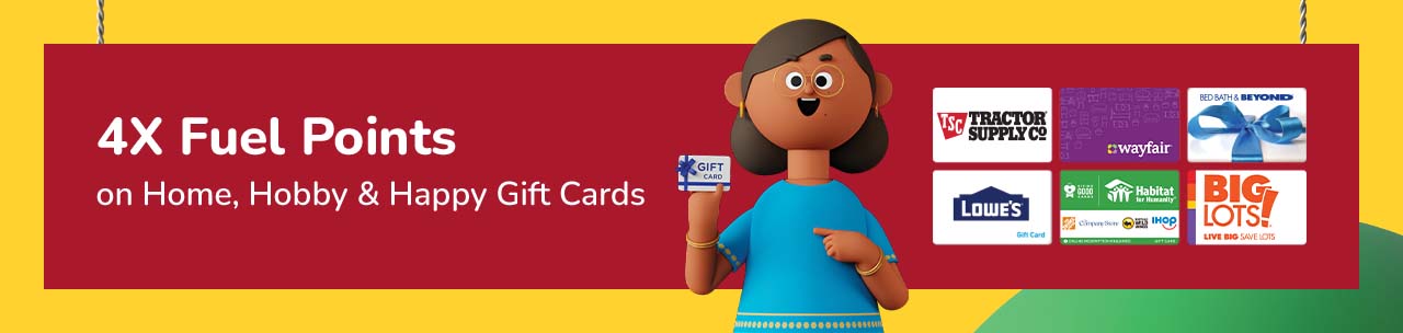 Download coupon for 4X Fuel Points on Gift Cards! Download coupon for 4X Fuel Points on Gift Cards!